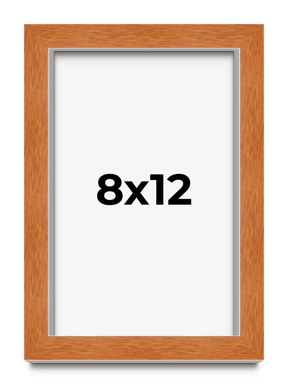 Photo Size Classic Brown Picture Frame - UV Acrylic, Foam Board Backing, Hanging Hardware